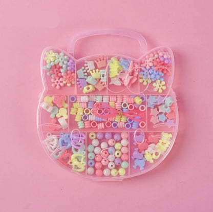 Set perlica za pravljenje ogrlica i narukvica za devojcice - Azijashop
