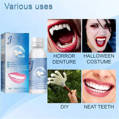 Razliciti nacini upotrebe SmileFitPro mase za zube ukljucujuci popravke zuba Halloween kostime i kreiranje savrsenog osmeha