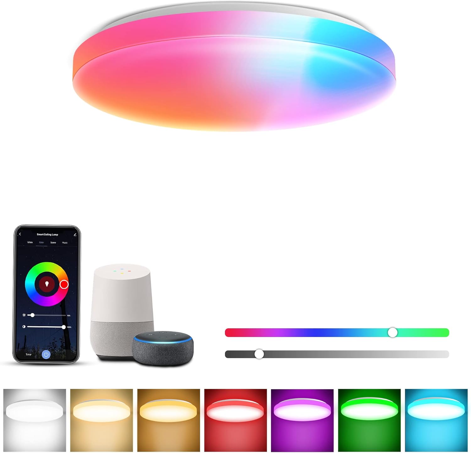 Led RGB plafonjera smart - Azijashop