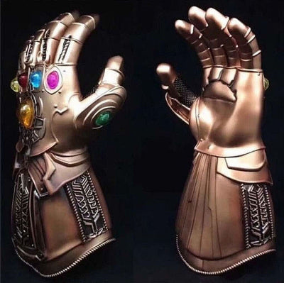 Rukavica beskonacnosti Thanos rekvizit zlatna boja detaljan prikaz modela za kolekciju