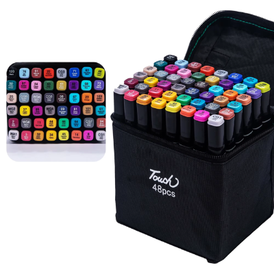 Kompletan set alkoholnih Touch markera u transportnoj torbici sa kodovima boja idealan izbor za arhitekte i dizajnere Srbija