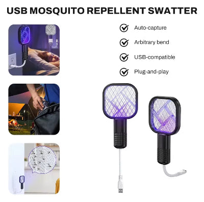 Lampa za ubijanje komaraca sa automatskim hvatanjem fleksibilnim kablom i USB prikljuckom za dom.
