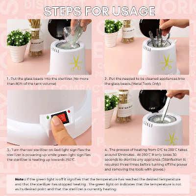 Uputstvo za koriscenje sterilizatora sa kuglicama koraci za ukljucivanje i sterilizaciju metalnog pribora salon