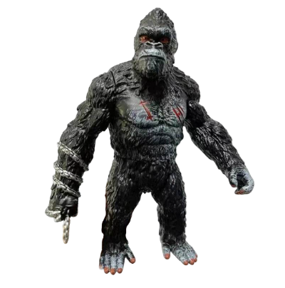 Velika akciona figura gorile King Konga sa oziljcima i lancem najbolja igracka za decake