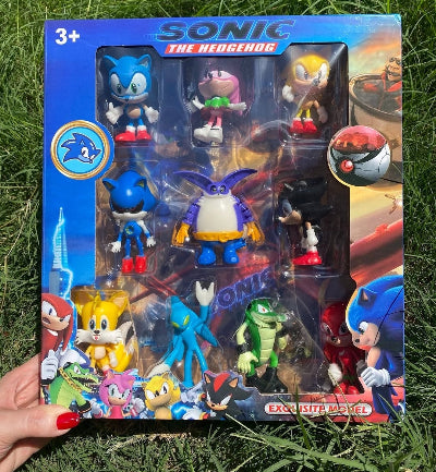 Veliko pakovanje Sonic figure jez Sonik set akcionih figura igracke na otvorenom za decu