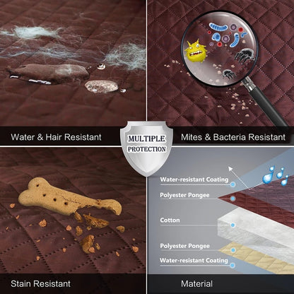 Zastitna navlaka otporna na vodu, dlake, mrlje, grinje i bakterije. Visestruka zastita za vas namestaj. Kvalitetan materijal.