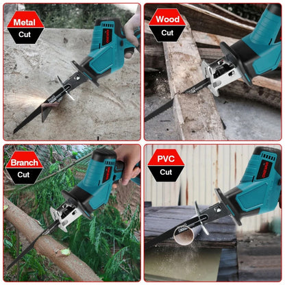 Akumulatorska sabre testera za sečenje metala, drveta, PVC cevi i grana u kućnim i građevinskim radovima