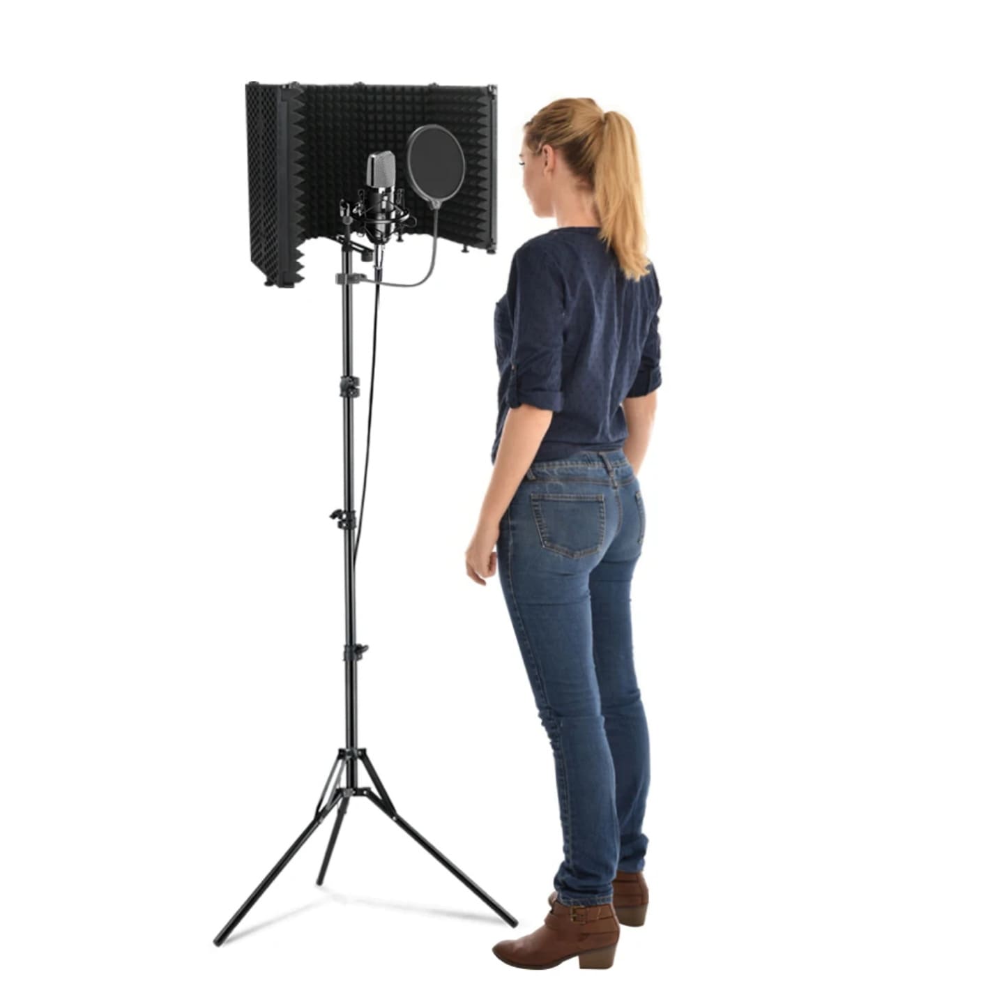 Akusticni izolacioni filter za mikrofon za smanjenje buke pri snimanju glasa