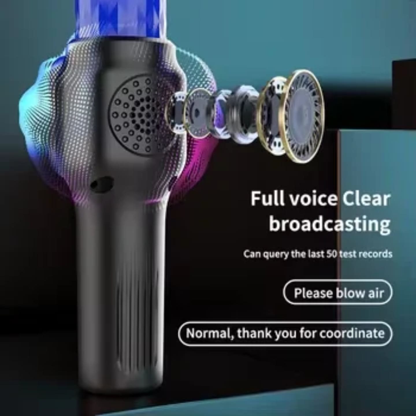 Ugradjeni zvucnik omogucava glasovna obavestenja tokom testiranja, dok memorija uredjaja cuva prethodne rezultate za dodatnu kontrolu i pregled.