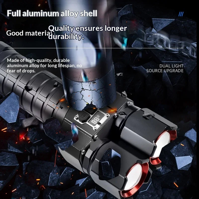 Aluminijumska LED baterijska lampa naglasena izdrzljivost kucista