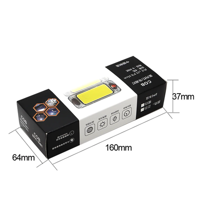 Ambalaza COB led lampe sa oznacenim dimenzijama kutije