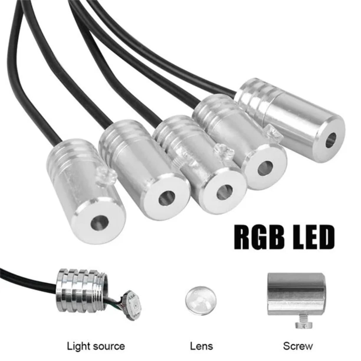 Ambijentalno osvetljenje za auto komponente rgb led izvora svetlosti sa kvalitetnim socivom i metalnim kucistem
