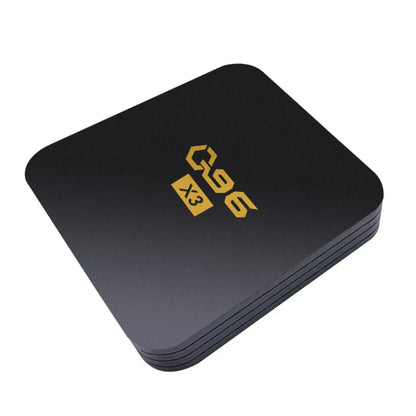 Gornji pogled na Android TV box G96 X3 crne boje