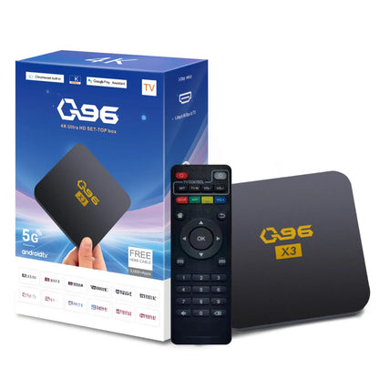 Android TV box G96 X3 sa kutijom i daljinskim upravljacem