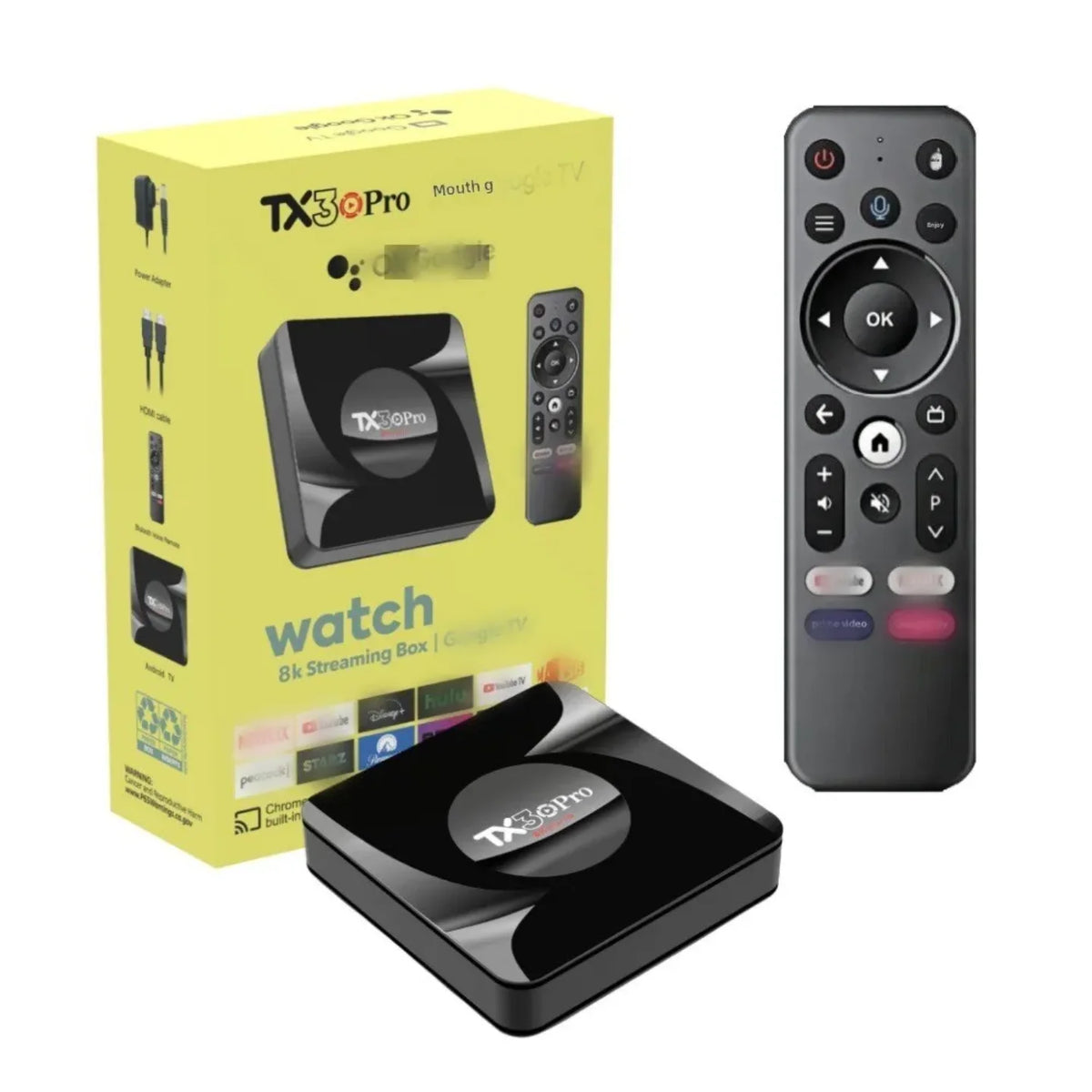 Android TV box TX3 Pro sa daljinskim upravljacem i pakovanjem