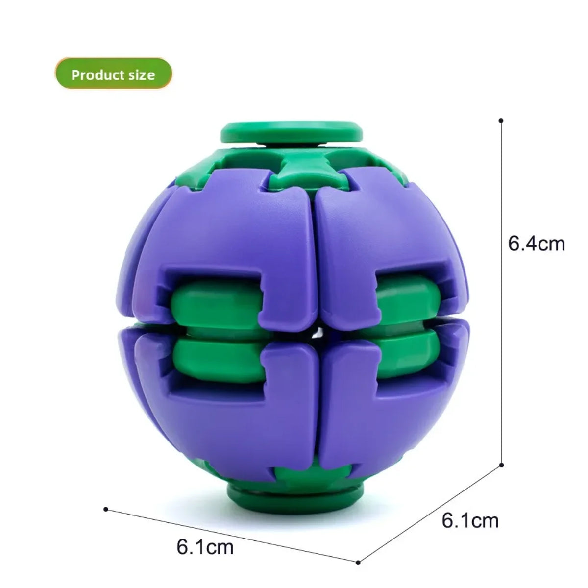Dimenzije antistres loptice oko 6,4 x 6,1 x 6,1 cm