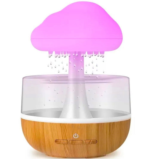 Aroma difuzer kisni oblak sa roze LED svetlom