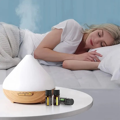 Aroma difuzer i ovlazivac vazduha pored kreveta uz etericna ulja