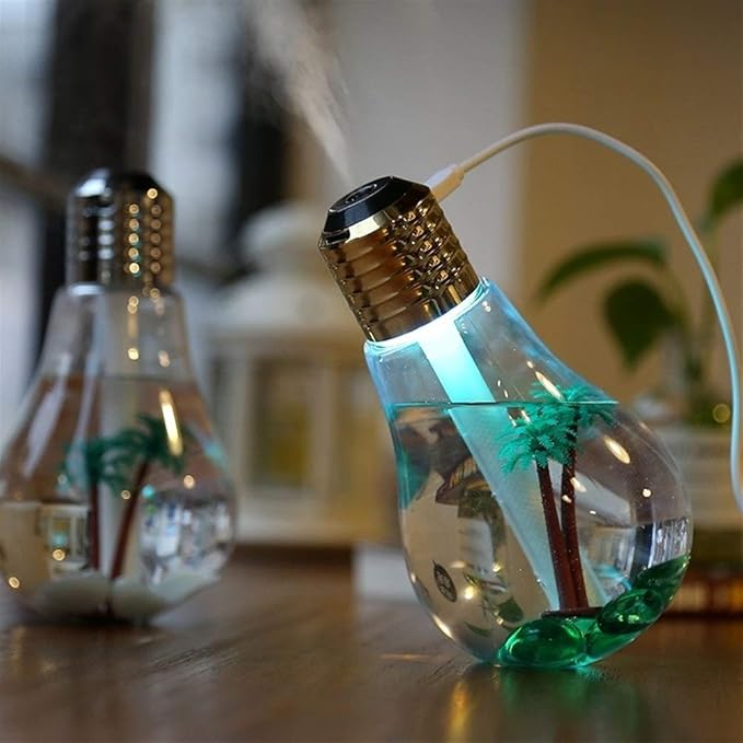 Aroma difuzer u obliku sijalice sa plavim LED svetlom