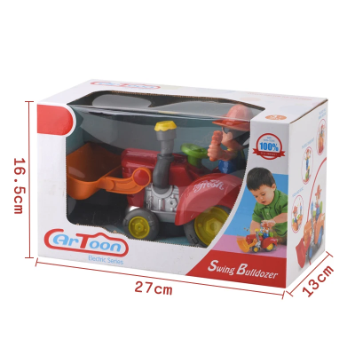 Originalno pakovanje muzickog traktora buldozera ArToon Swing Bulldozer dimenzije kutije 27x16,5x13 cm najprodavanija igracka za decake