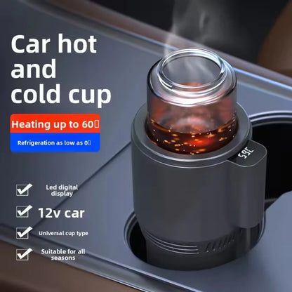 Auto casa za tople i hladne napitke sa LED displejem u drzacu za case
