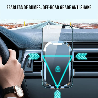 Auto drzac za telefon na ventilaciji stabilan na neravnom putu