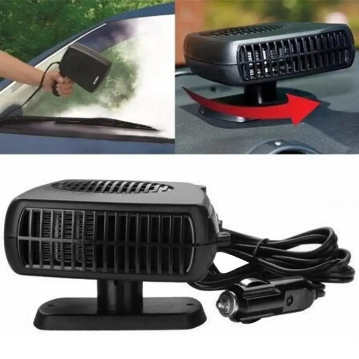 Auto grejalica i ventilator 12V za odmagljivanje soferke