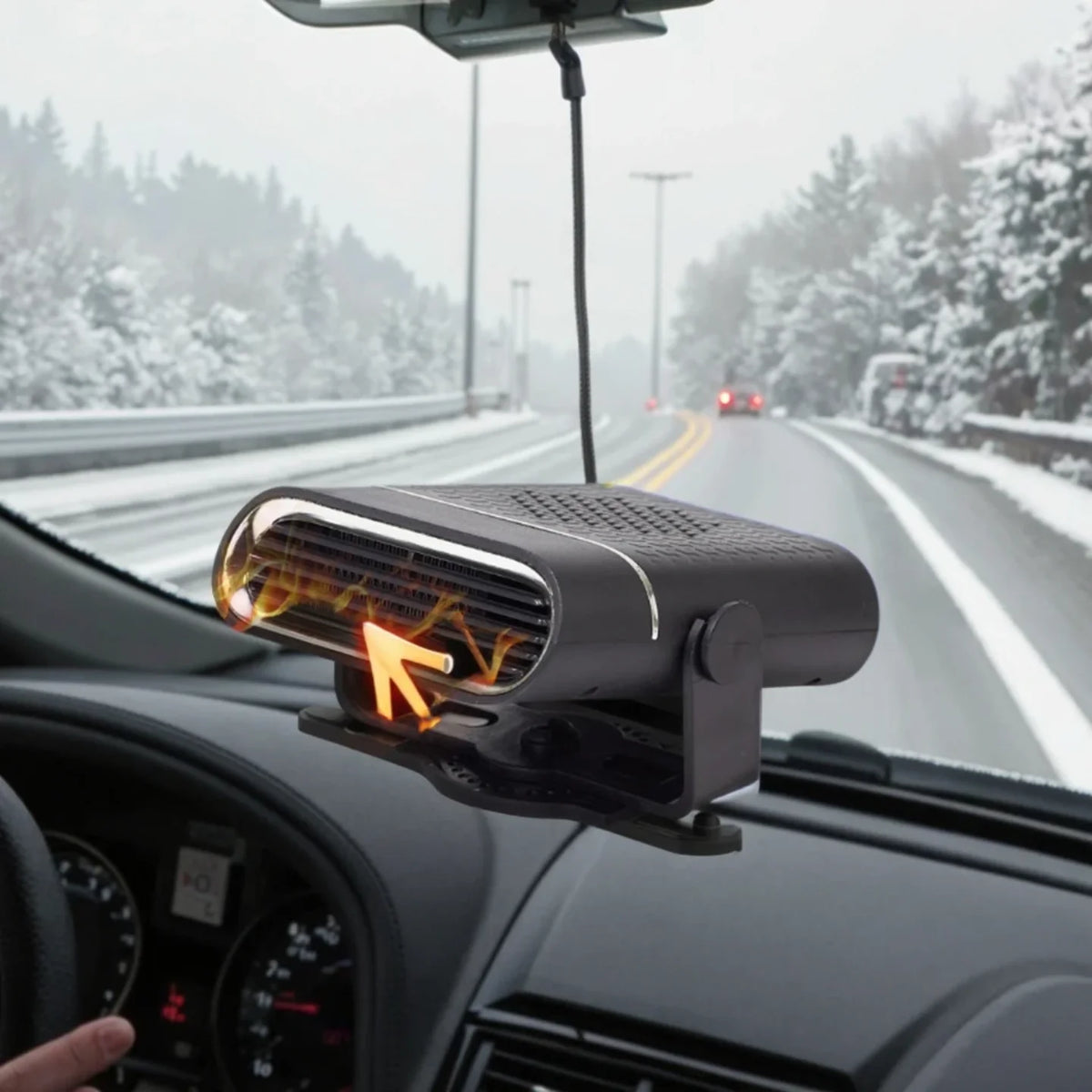 Auto grejalica usmerava toplotu ka soferki tokom zimske voznje