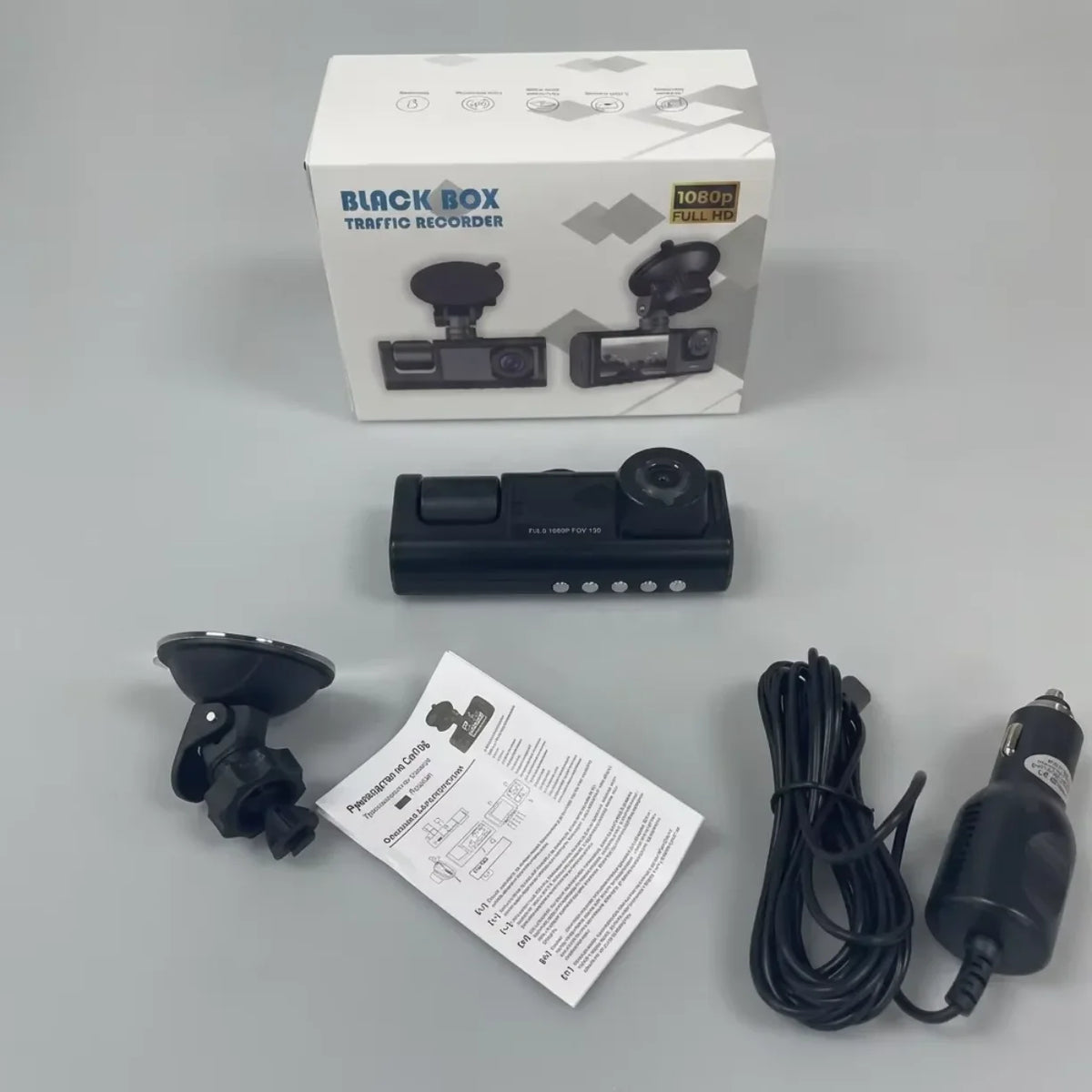 Sadrzaj pakovanja auto kamere black box traffic recorder