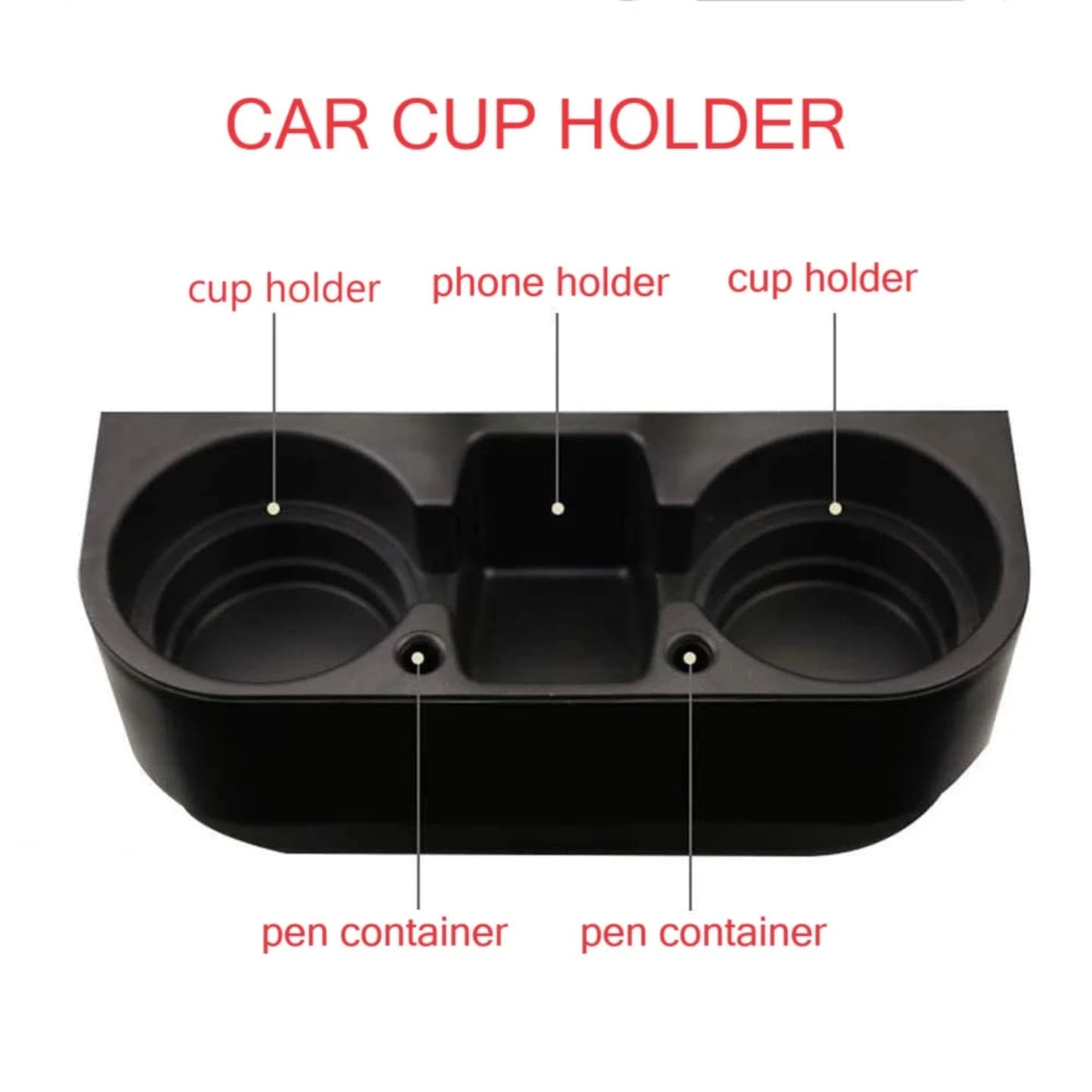 Auto organizator sa drzacem za dve case i drzacem za telefon