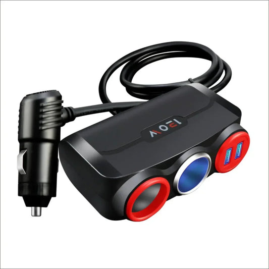 Auto razdelnik sa tri upaljac uticnice i dva USB porta