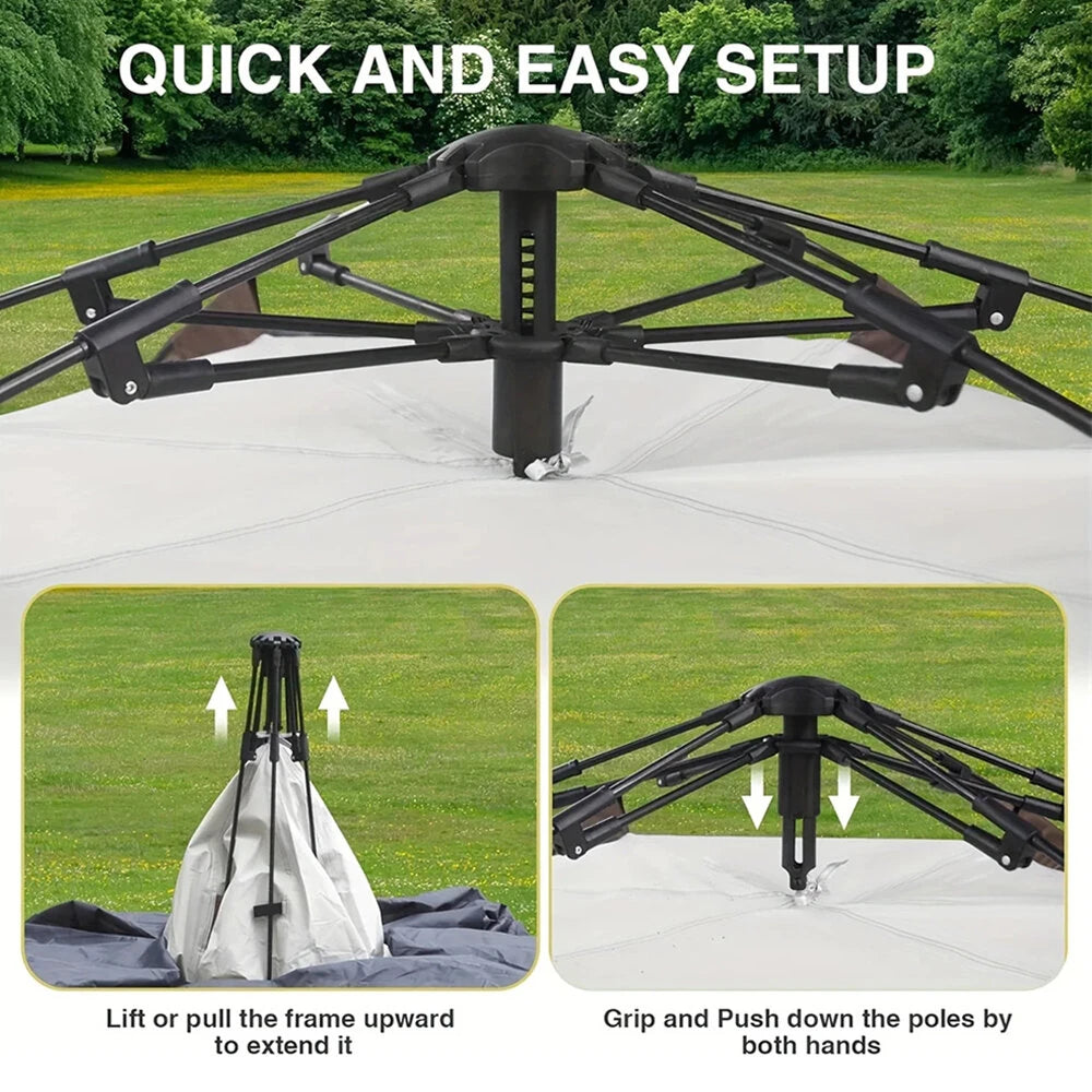 Pop up mehanizam automatskog satora koji omogucava brzo i jednostavno postavljanje