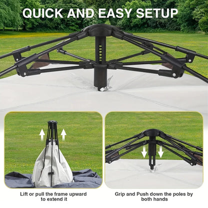 Pop up mehanizam automatskog satora koji omogucava brzo i jednostavno postavljanje