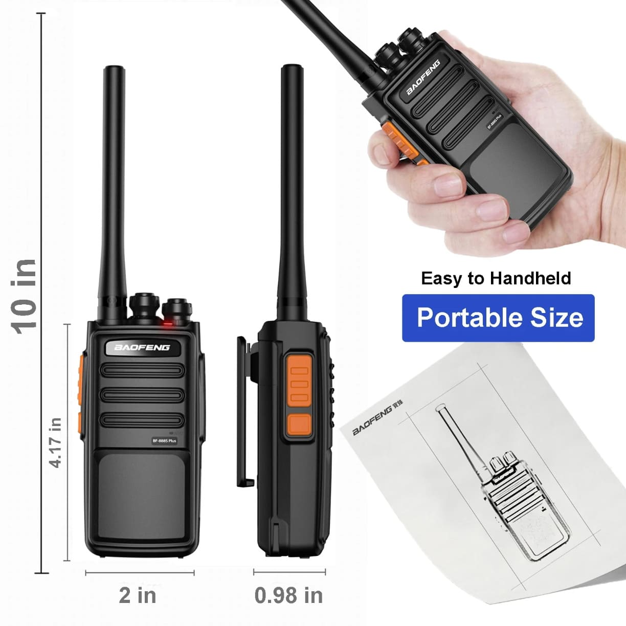 Kompaktna Baofeng BF-888S Plus radio stanica za svakodnevnu komunikaciju