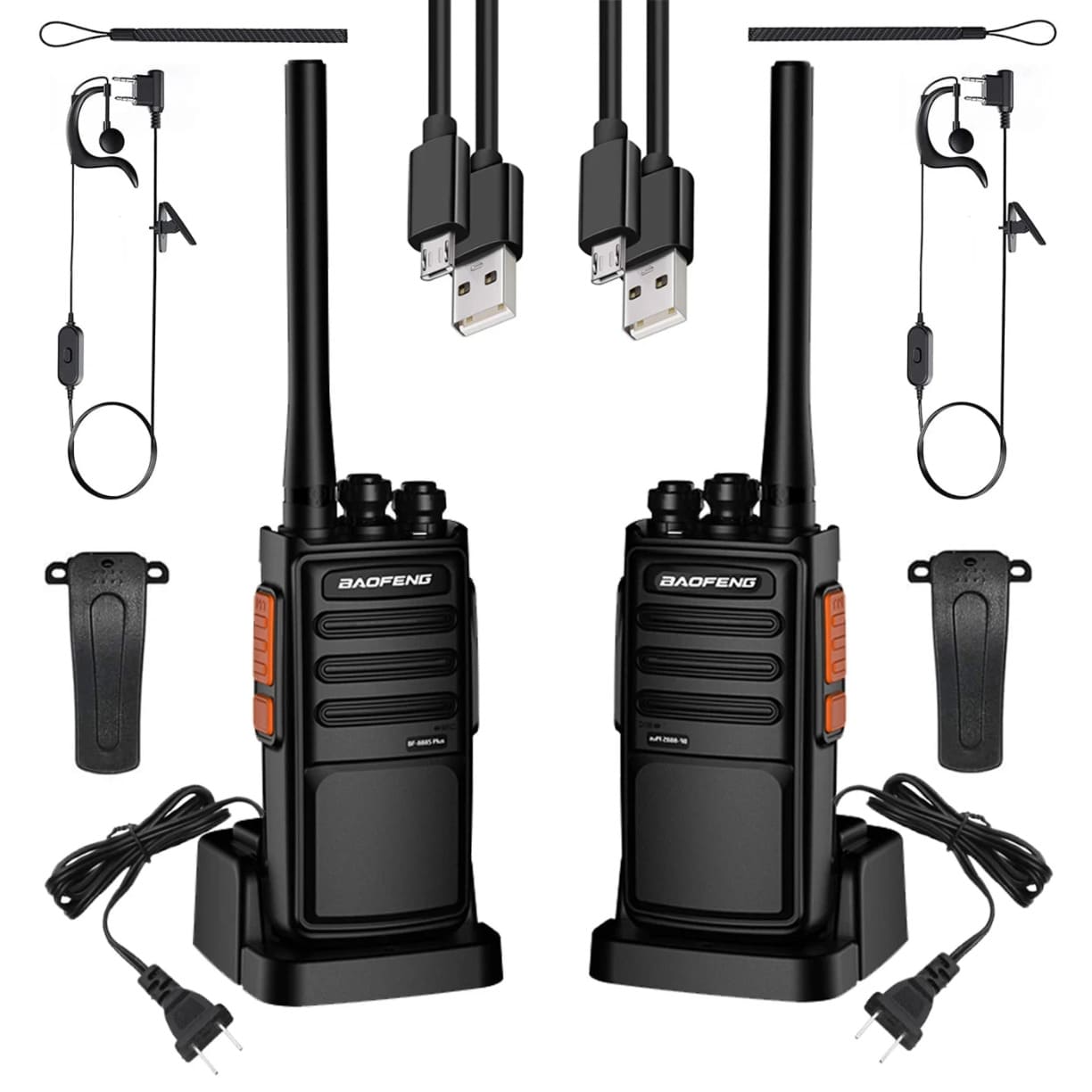 Baofeng BF-888S Plus walkie talkie set sa punjačima i slušalicama