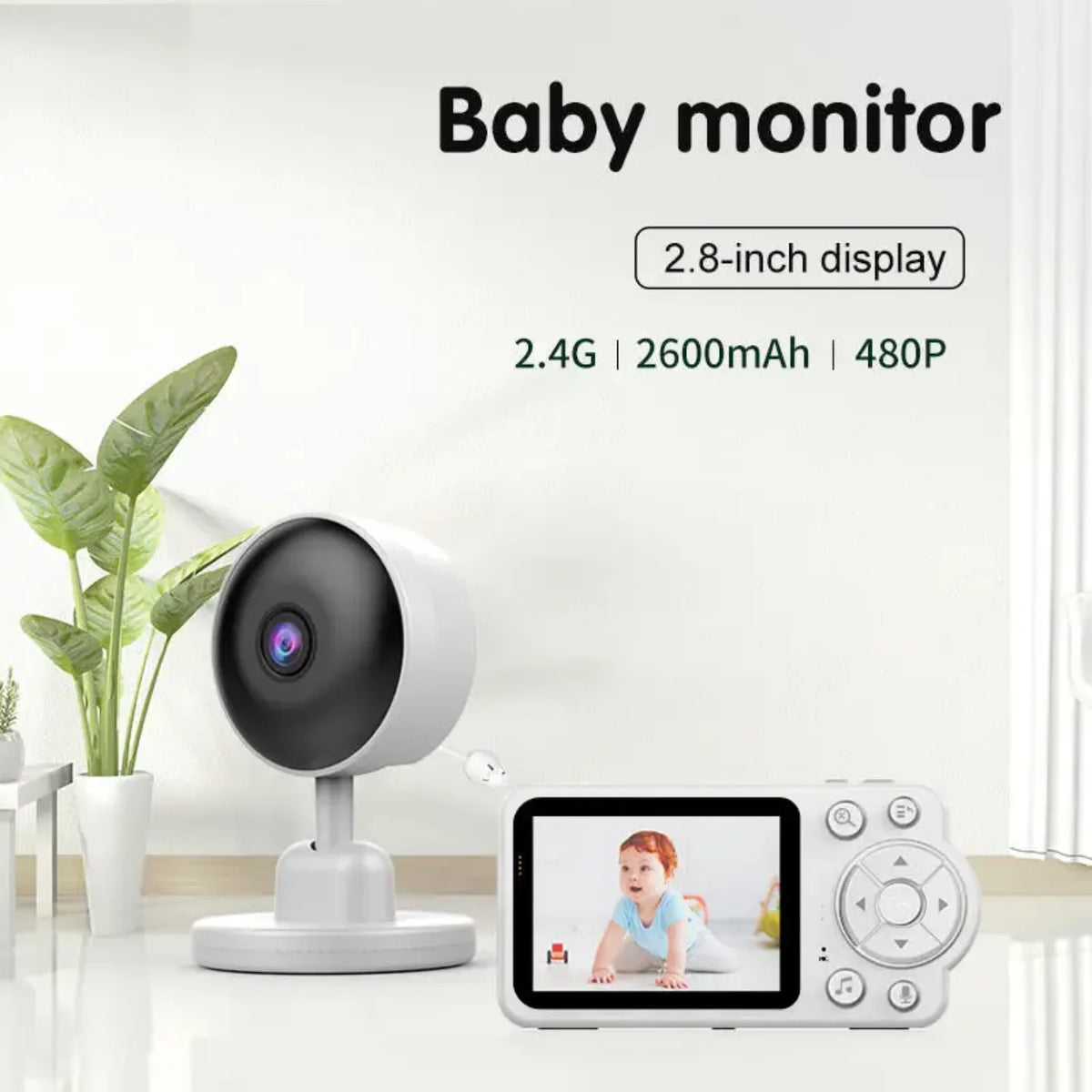 baby monitor sa kamerom, 2.8 inca ekranom i 2.4g bezicnom vezom
