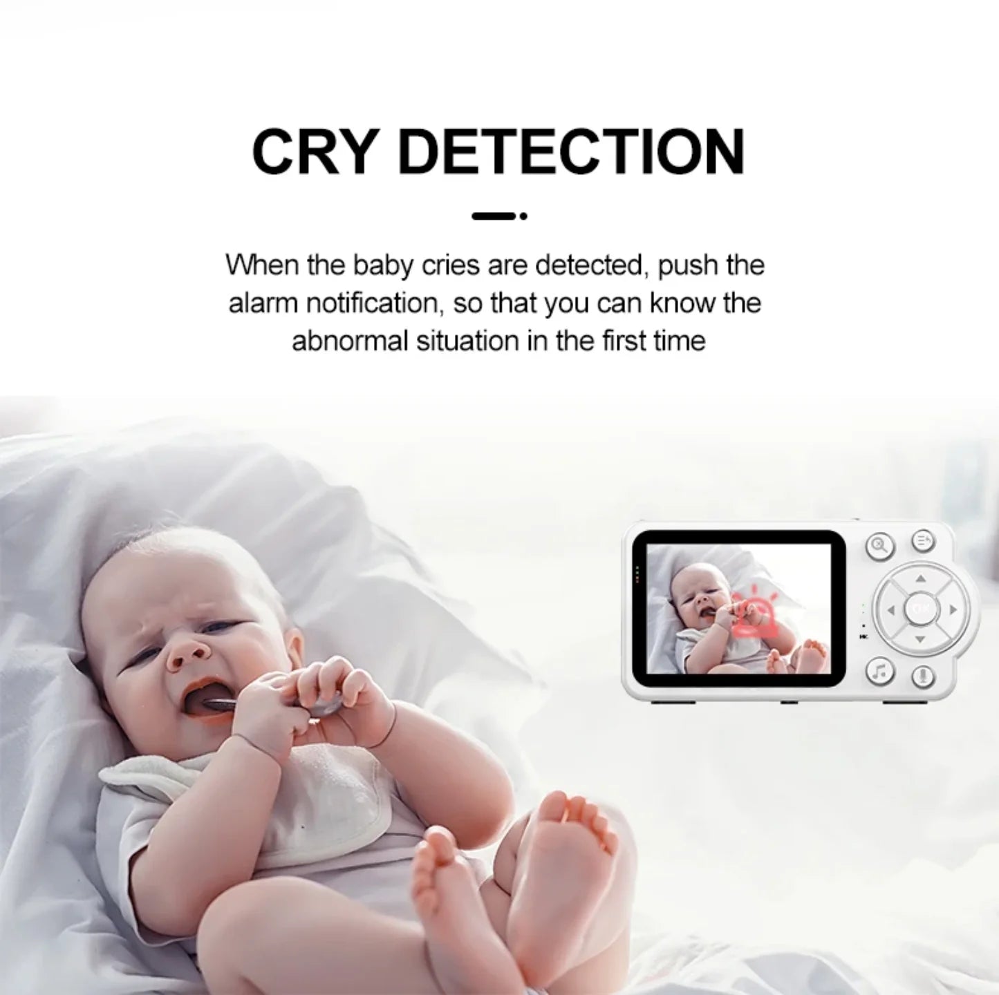 bebi monitor sa funkcijom detekcije placa