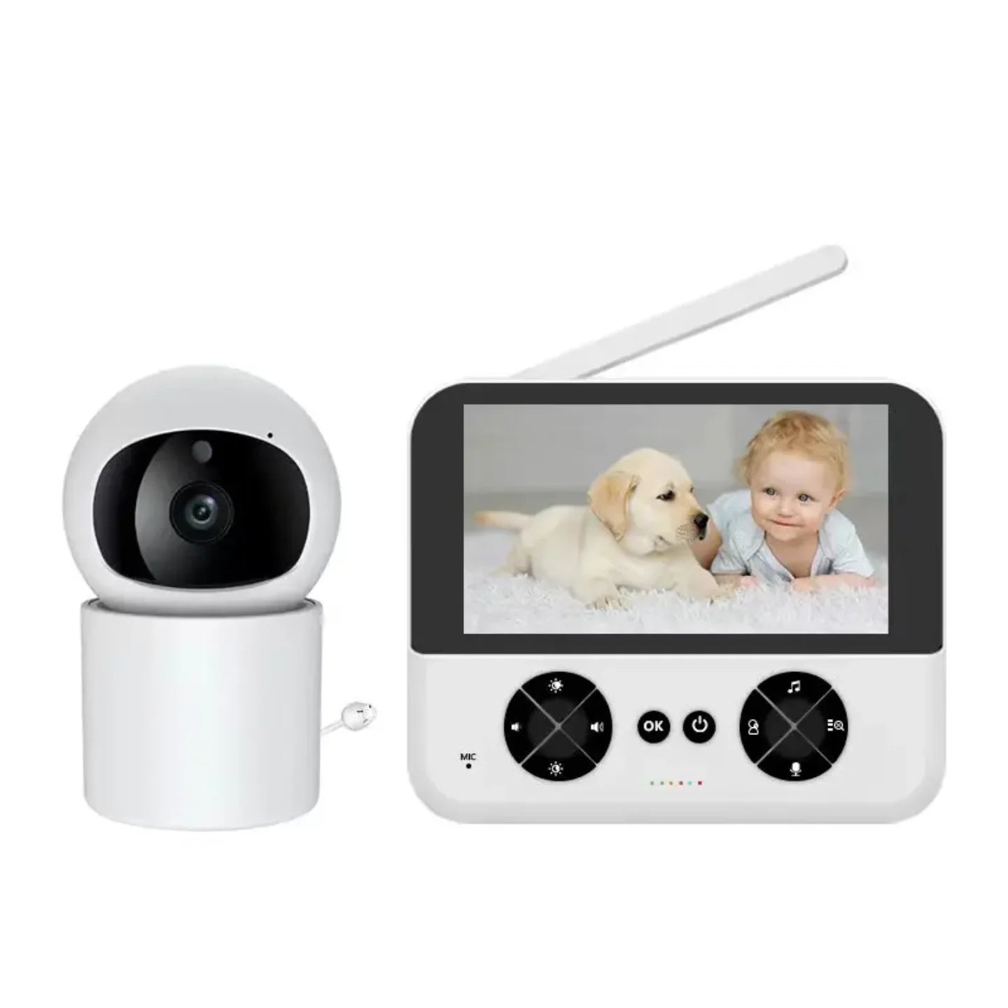 Bebi monitor sa rotirajucim kamerom i LCD ekranom u boji