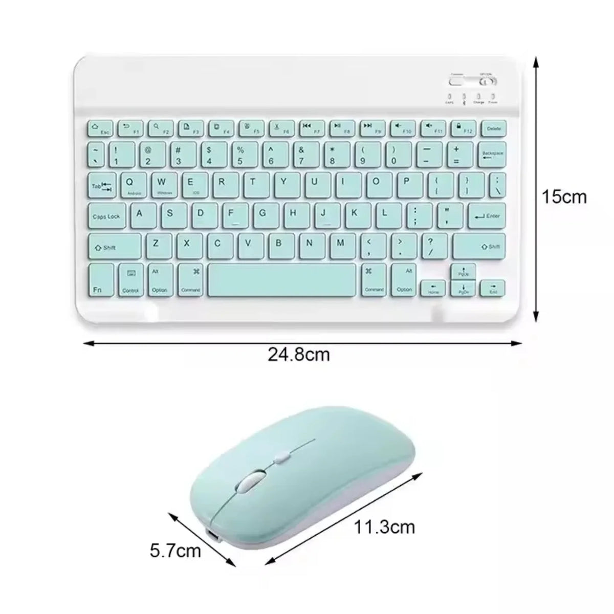Dimenzije bezicne tastature i misa u setu