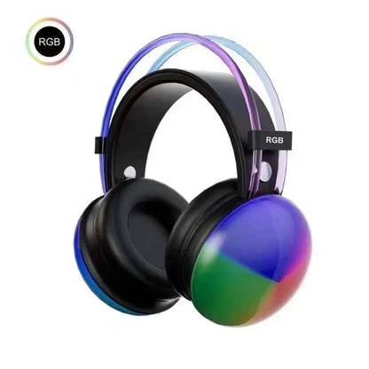 Bezicne disko slusalice preko usiju sa RGB svetlom