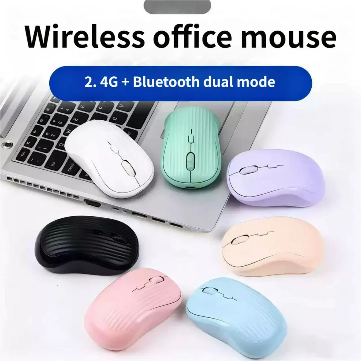 Bezicni office misevi u vise boja sa 2.4G i bluetooth dual mode povezivanjem pored laptopa