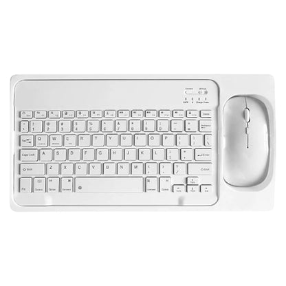 Bezicni set bele tastature i misa odozgo