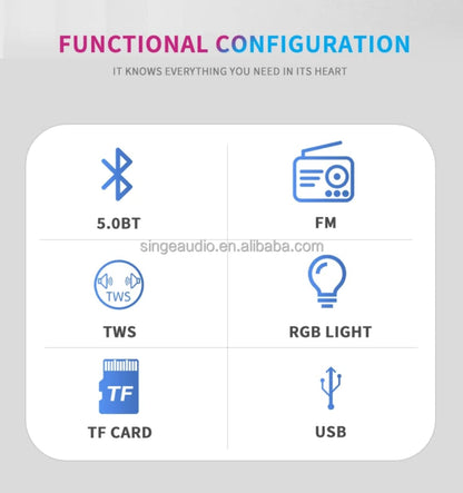 Bluetooth soundbar sa FM radiom, USB i TF card podrškom
