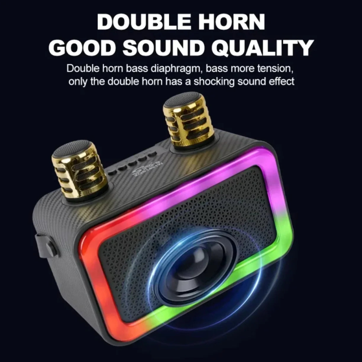 Bluetooth zvucnik sa naglasenim bas drajverom i RGB svetlom