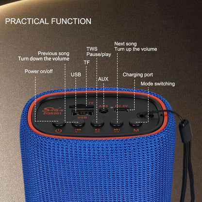 Detaljan prikaz gornjeg panela bluetooth zvucnika sa tasterima i ulazima