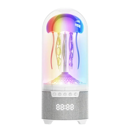 Bluetooth zvucnik meduza sa rgb LED svetlom i digitalnim satom