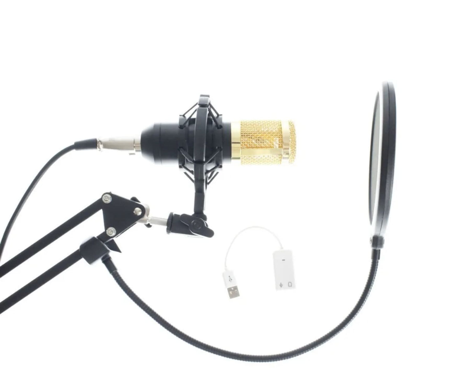 BM 800 kondenzatorski mikrofon na stalku sa pop filterom