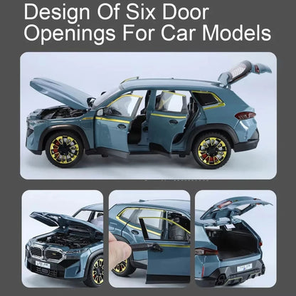 bmw xm model sa sestoro vrata koja se otvaraju detaljan prikaz motora i gepeka