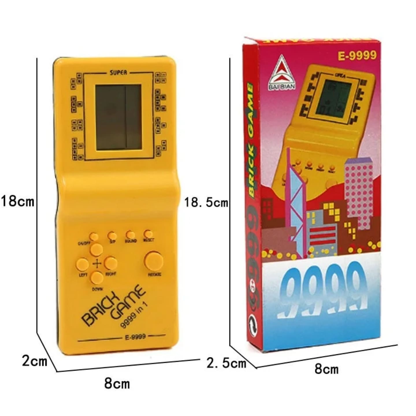 brick game rucna igrica sa dimenzijama i originalnim pakovanjem