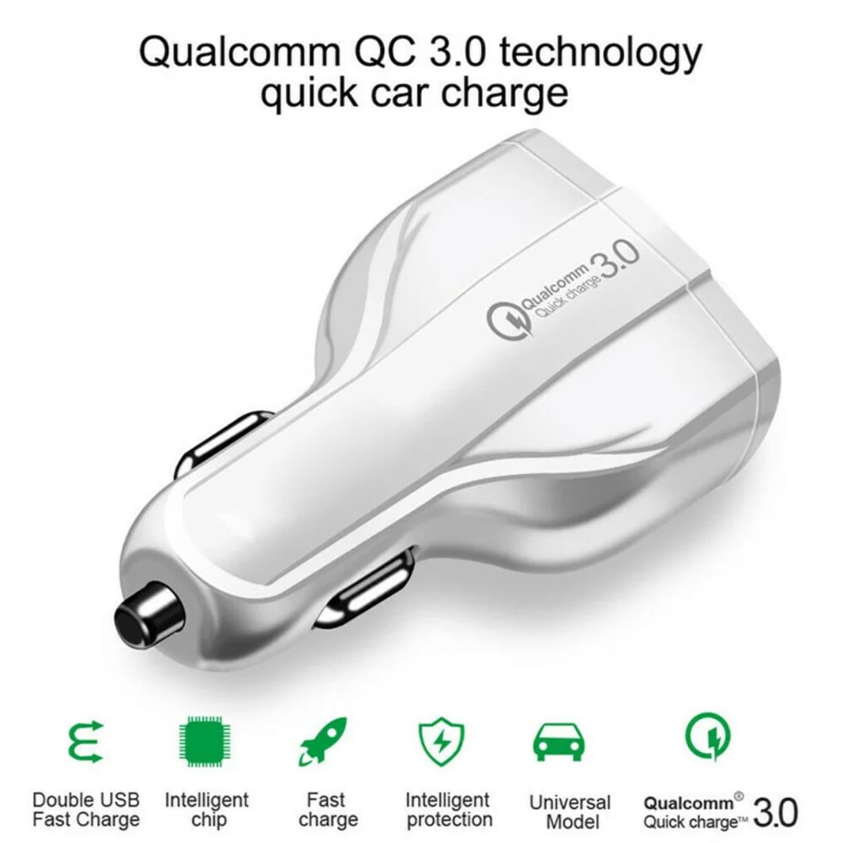 Brzi punjac za auto koristi naprednu qualcomm qc 30 tehnologiju za inteligentno i bezbedno punjenje